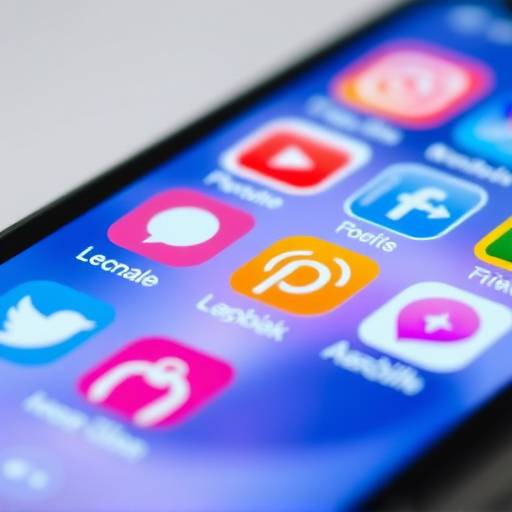 Various social media icons displayed on a smartphone screen, representing the Social Media Marketing Mastery course.